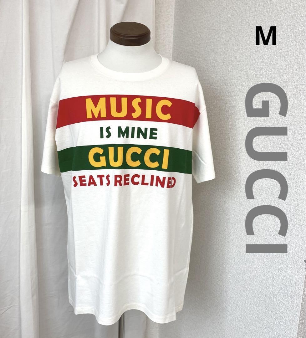 Gucci T-Shirt, Cut And Sew, Short Sleeve, 100Th Anniversary, Ivory, White