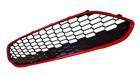 Wabengrill Frontgrill Schwarz Glanz mit Umrandung Rot Passend für Ford Fiesta 20