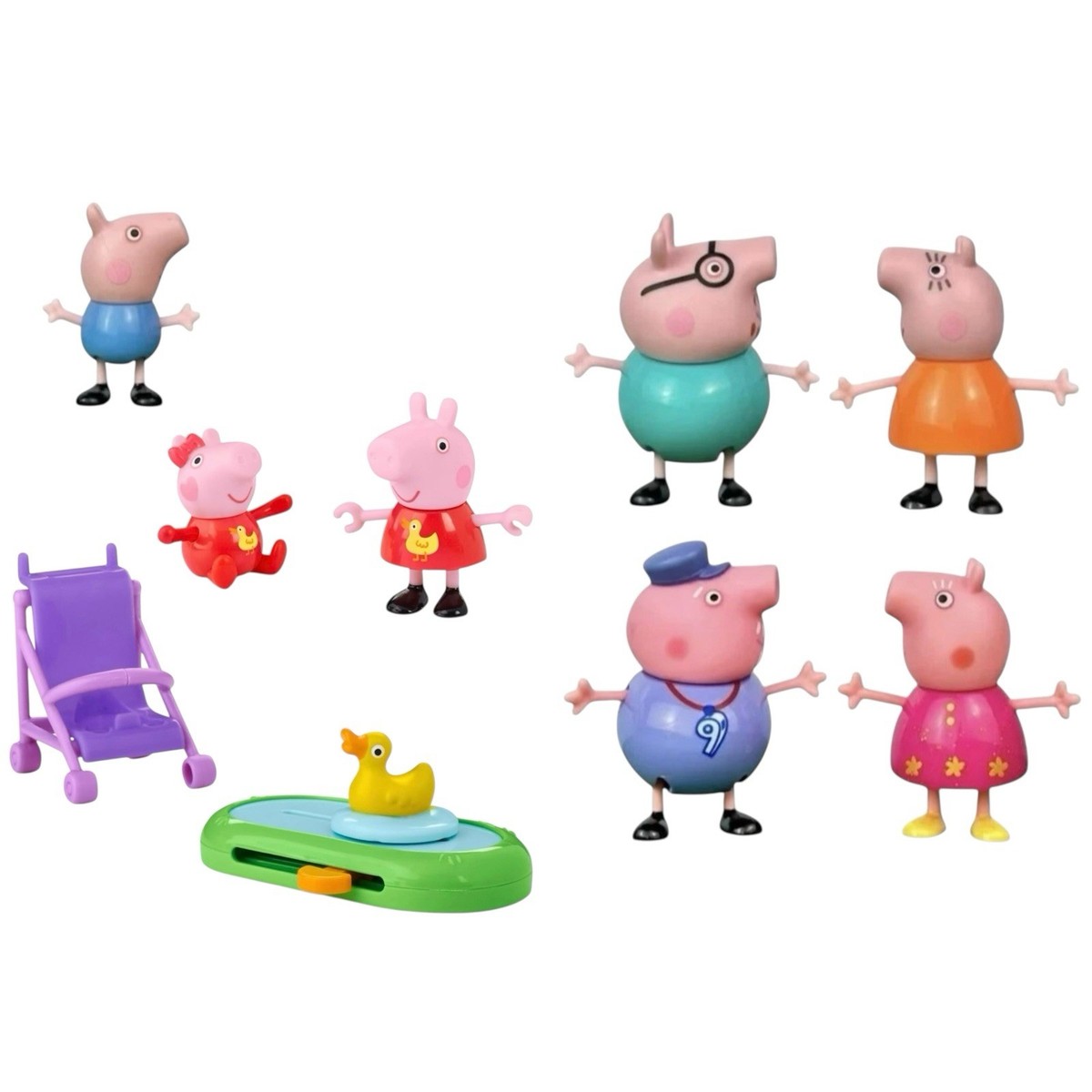 Rare Baby Evie & Granny & Grandpa & Core 4 & Accessories | Peppa
