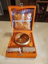 Trumiri Sacral Chakra Singing Bowl Authentic Brass, Cushion, Wood Stick