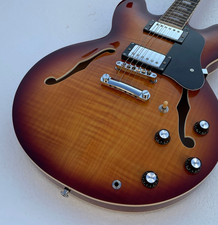 33-5 Electric Jazz Guitar Bone Nut Semi-hollowbody Glossy Finish Flame Maple Top 33-5 Electric Jazz Guitar Bone Nut Semi-hollowbody Glossy Finish Flame Maple Top