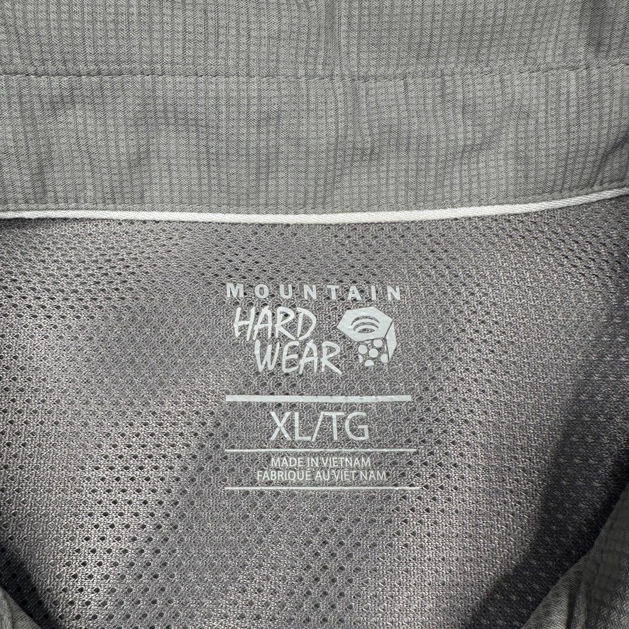 Mountain Hardwear Shirt Mens XL Gray Short Sleeve Button Down Vented Breathable - Image 3 of 4