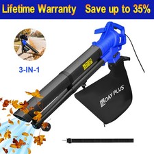3 in 1 Leaf Blower Vacuum Shredder 3000W 6 Speeds 35L Bag 10m Cable