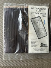 NOS Tandy Leather Company Leather Checkbook Kit 4119