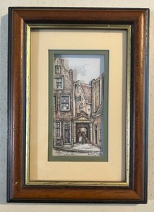 Wonderworld Anton Pieck 3D Print Framed 6”x8.25” Signed