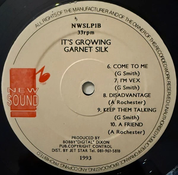 Garnett Silk - It's Growing (LP) (Near Mint (NM or M-)) - 3803364785 Foto 4 de 4