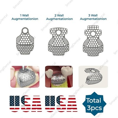 Dental  Im plant GBR Bon Regeneration Titanium Mesh Membrane Sidewall Mesh Plate