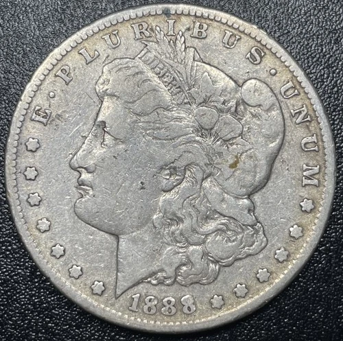 1888-S Morgan Silver Dollar $1 VF Details Better Date San Francisco