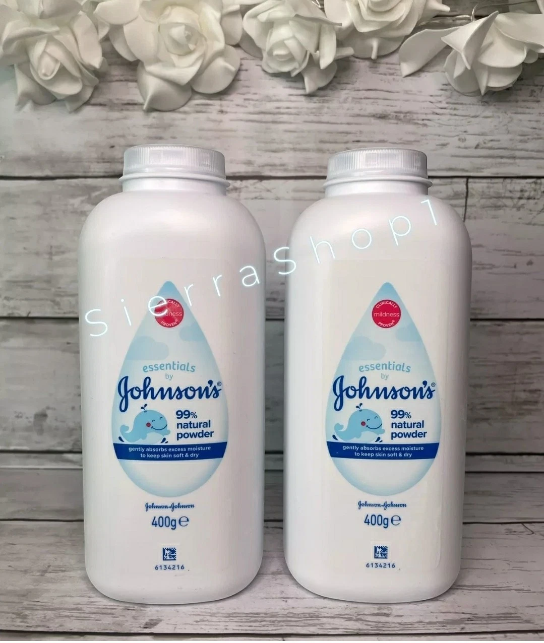 2 x 400g Johnson s Baby Powder , 99% Natural Powder/ Keeps Skin Soft & Dry
Opens in a new window or
