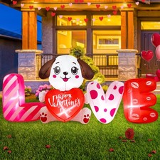 6 FT Valentines Day Inflatable Outdoor Decorations, Blow up Valentine's Day L...