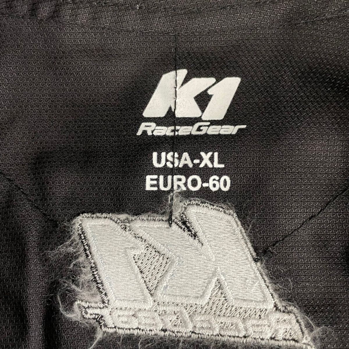 K1 RACEGEAR Victory Auto Racing Suit Size XL, Black/White/Grey 20-VIC-N-XL*
