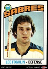 1976 Topps #253 Lee Fogolin Sabres 7 - NM