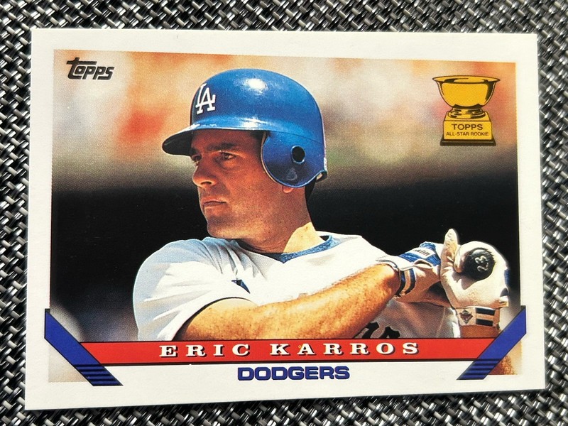 1993 Topps #11 Eric Karros Dodgers Gold Cup