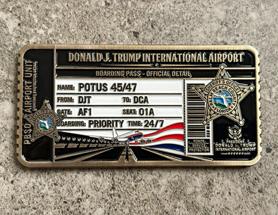 Palm Beach County Sheriff s Office DJT Airport Unit Challenge Coin