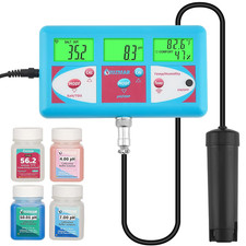 Aquarium Ph Salinity Continuous Monitor Digital Salinty Meter for Saltwater Aqua