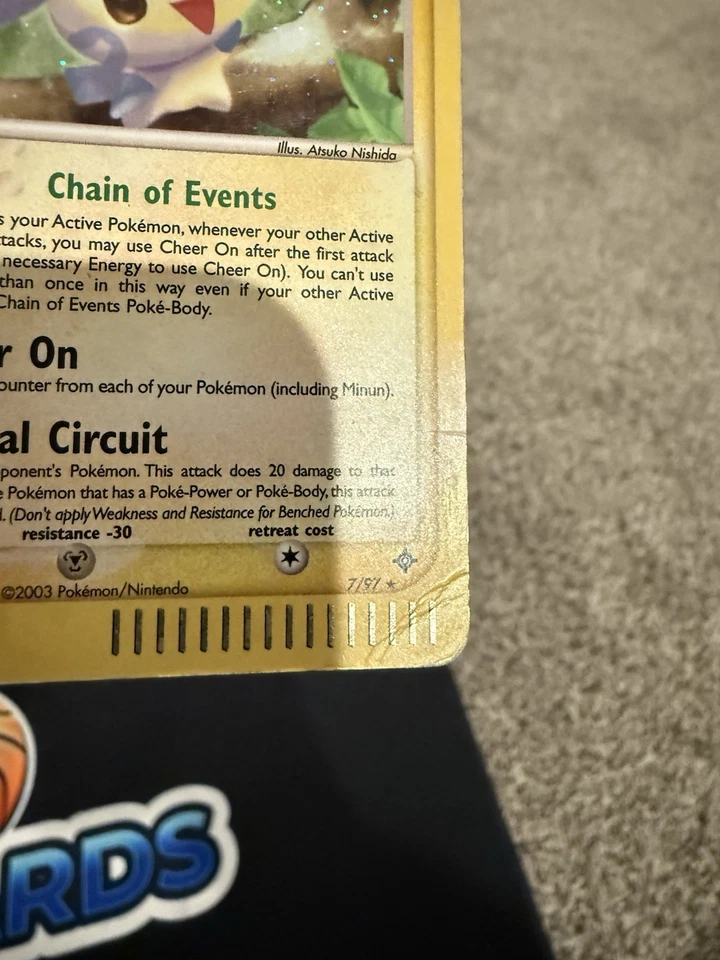 Minun 7/97 EX Dragon Holo Rare Pokemon - Image 3 of 4