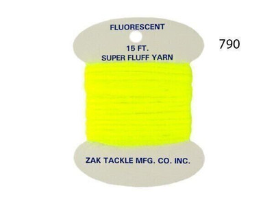 Zak Tackle Z-790 Super Fluff Yarn 790 180' Fluorescent Chartreuse