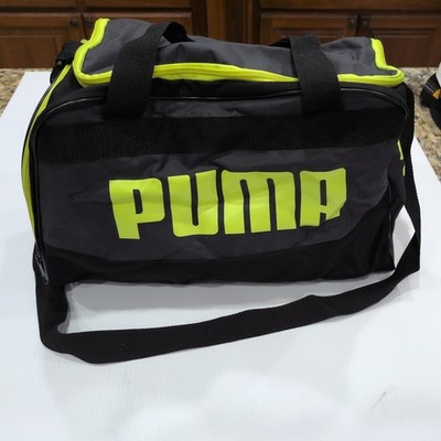 PUMA Sport Bag/Gym Bag Green/Black, With Shoulder Strap Good Condition
