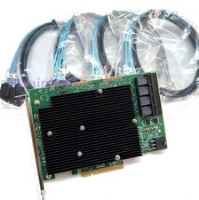 LSI 9300-16I 12Gbps HBA IT Mode ZFS FreeNAS unRAID  4 SFF-8643 4 SATA Cable