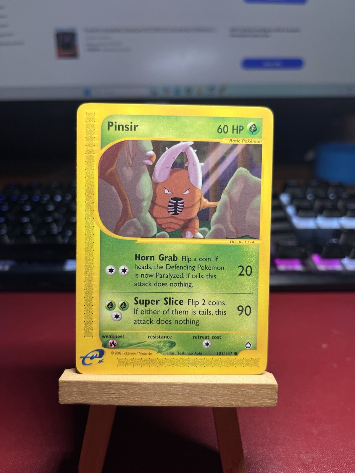 Pinsir - 101/147 - Common x1 - NM-Mint - Aquapolis