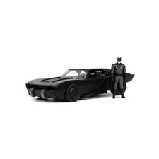 Jada 1:24 Batmobile The Batman 2022 with Batman Figure Model Car