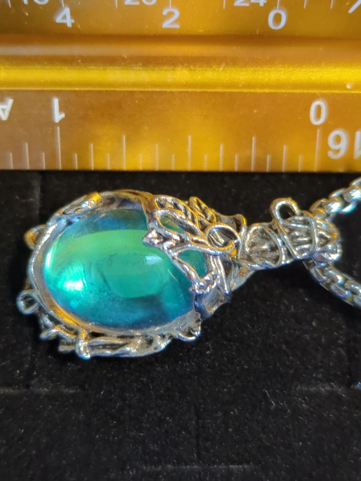 Espejo retrovisor interior de cuarzo de acero inoxidable vintage fundido colgante de hada Foto 4 de 4