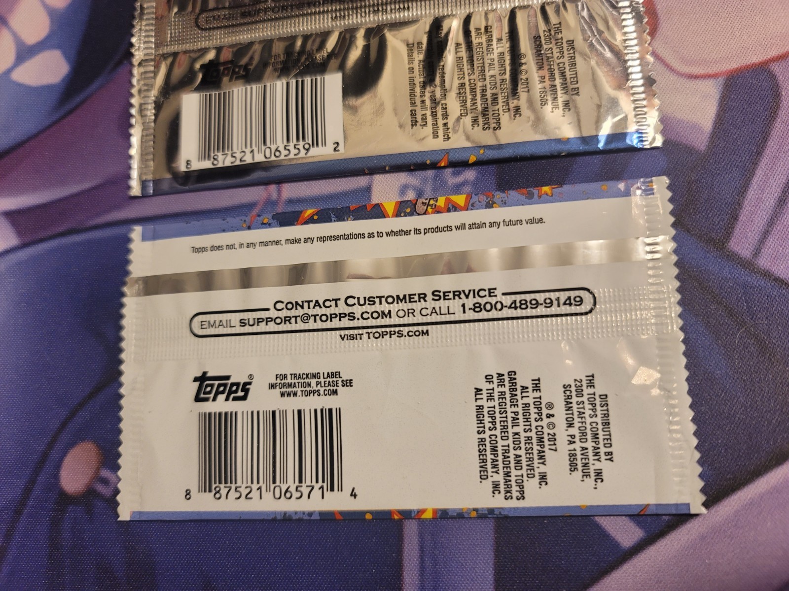 Lot 2017 Topps GPK Battle of the Bands Empty Wrapper Hobby Collector Retail RARE