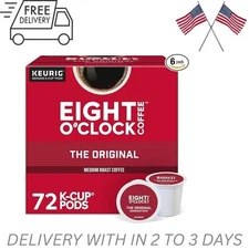 Eight O Clock, The Original, Keurig K-Cup Pods, Medium Roast Coffee, 72 Count