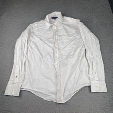 Tommy Hilfiger Dress Shirt Mens 16 34/35 White Button Cotton Long Sleeve