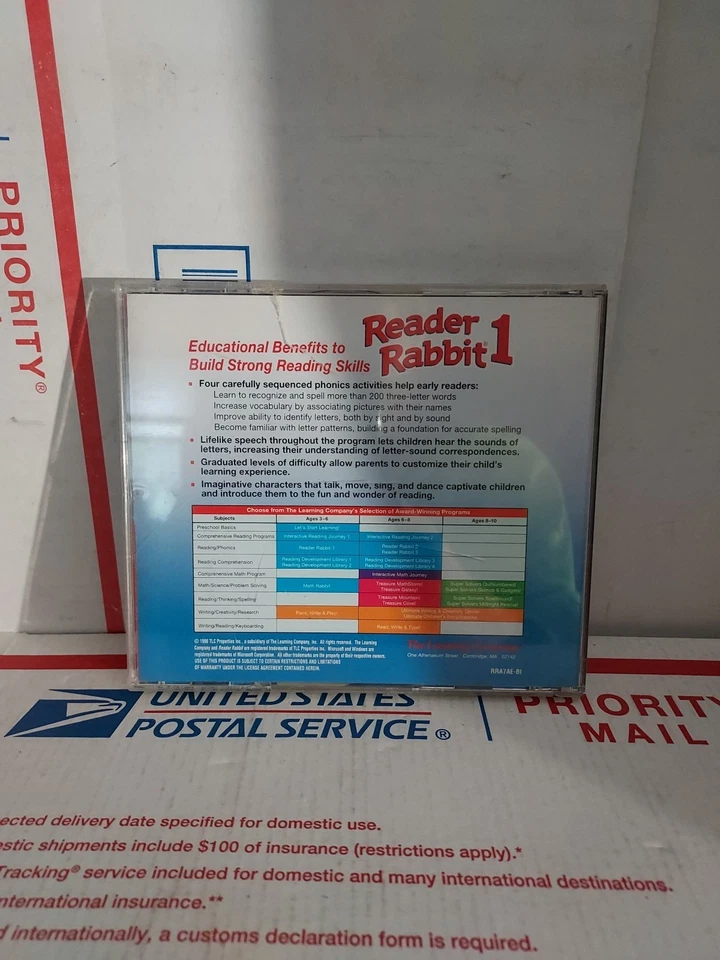 The Learning Company Reader Rabbit 1 Ages 4-7 PC CD Windows MAC No Keycode #159 - Image 2 of 2