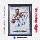 2022 TOPPS INCEPTION OVERTIME ELITE #IA-BT2 BRYSON TILLER AUTO RC ROOKIE /199