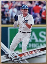 JACOBY JONES 2017 Topps Series 1 #139 MLB Rookie Card, New, Baseball KKC. rookie card picture