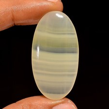 44,5 ct natürlicher gelber Calcit ovale Form Cabochon loser Edelstein 41 x 21...
