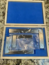 OMEX 3 PC STEEL TRY SQUARE PRECISION RIGHT ANGLE MEAS MARKING TOOL SET 3" 4" 6"