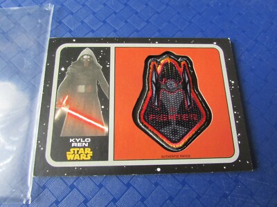Star Wars topps authentic patch card kylo ren the force awakens