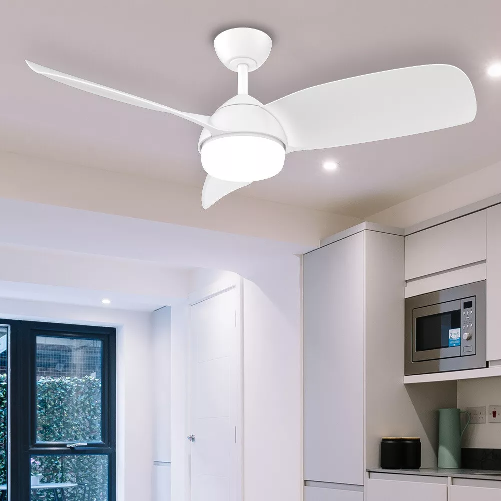 42inch Ceiling Fan Light 6 Speeds Chandelier Lamp Colour Changing Remote Control