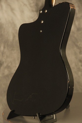 1966 Danelectro HAWK 1N short-scale guitar BLACK CRACKLE - Picture 22 of 24