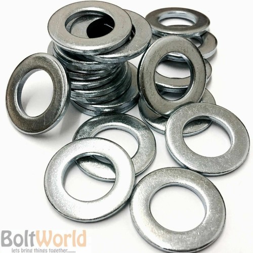 600, MIXED IN THE PACK M3 M4 M5 M6 M8 FORM A FLAT WASHERS BRIGHT ZINC PLATED BZP - Picture 2 of 3