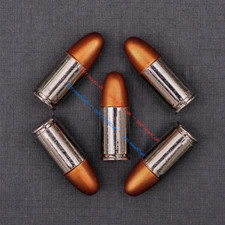 10X Biker Western Cowboy Gold Silver Bullet Leathercraft Concho 3/8"x1-1/8"