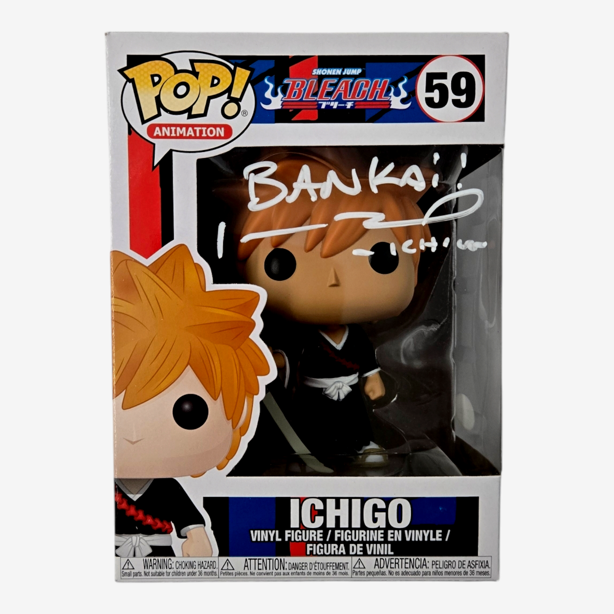 FUNKO POP ソー 直筆サイン Johnny Yong Bosch Signed Funko Pop Ichigo Bleach Anime
