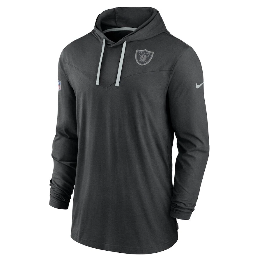 NFL Las Vegas Raiders Boys' Long Sleeve Performance Hooded Sweatshirt - Xs