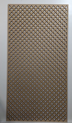 Wooden grille 6mm thick mdf decorative panel for radiator covers ,KZ2 pattern - Bild 5 von 10