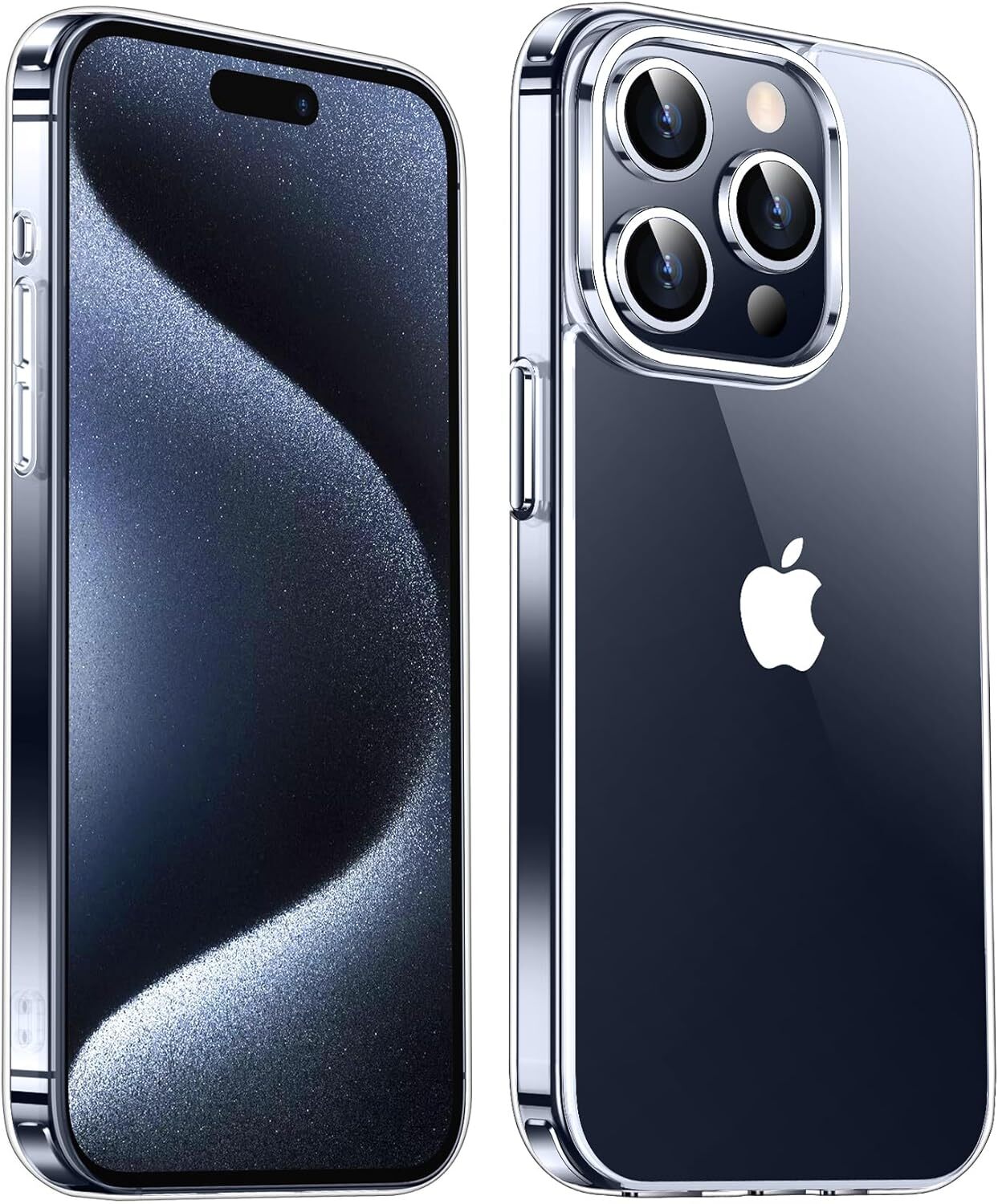Designed for 15 Pro Max Case Clear Non Yellowing Military Grade Drop Protection