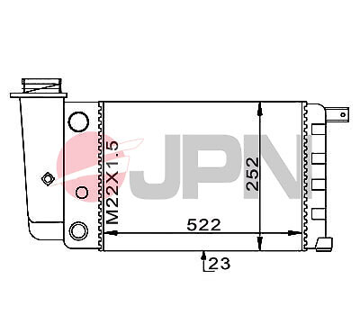 JPN KüHler WasserküHler MotorküHler FüR Fiat Panda Lancia Y10 141 141A 156-image