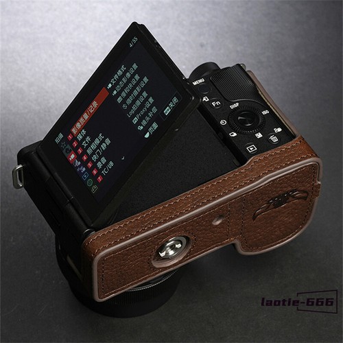 Genuine Leather Half Case For Sony ZVE10 II Camera Cover TP Handmade Insert New - Picture 14 of 27