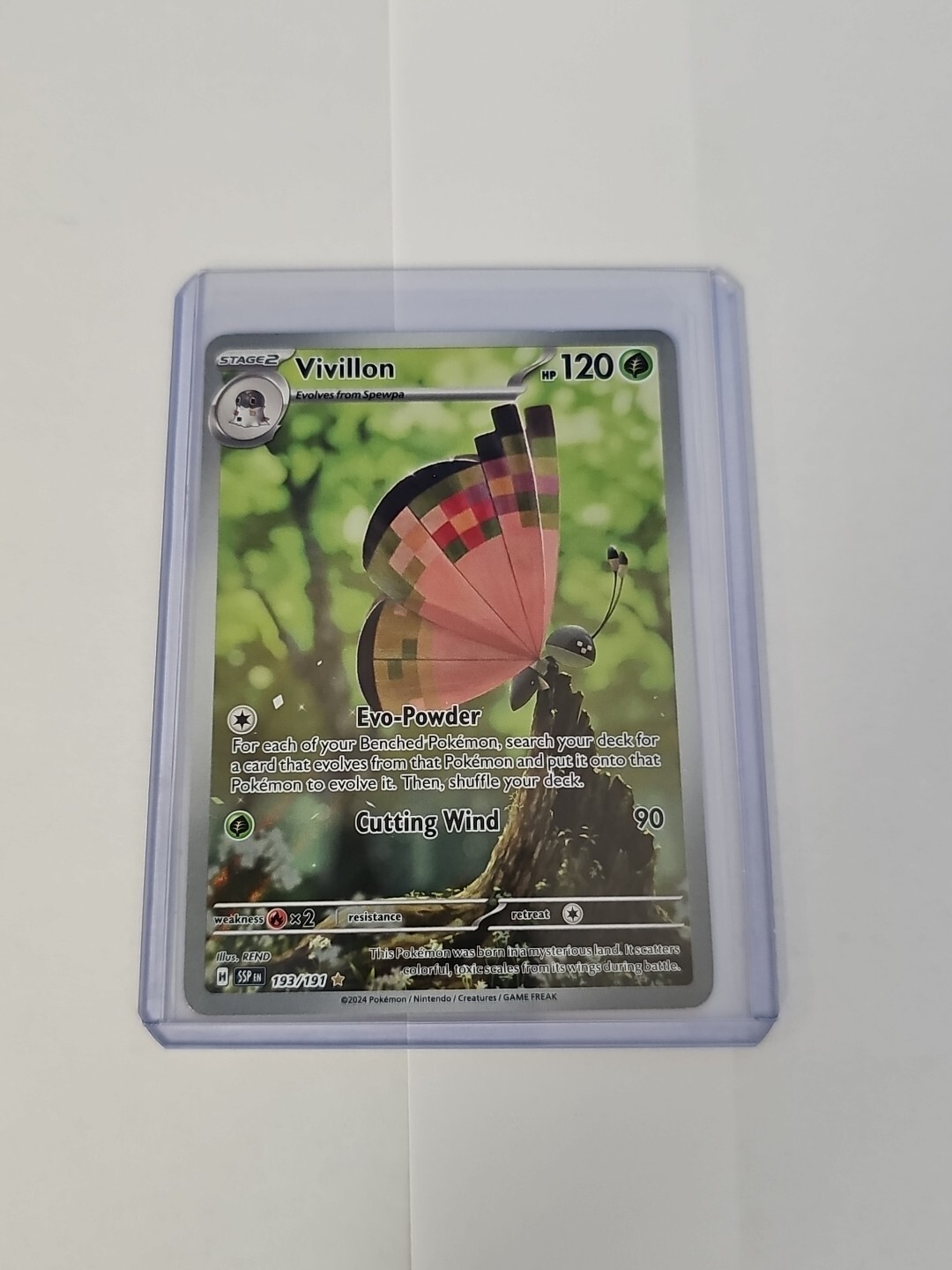 Vivillon 193/191 Sv08: Surging Sparks Holo