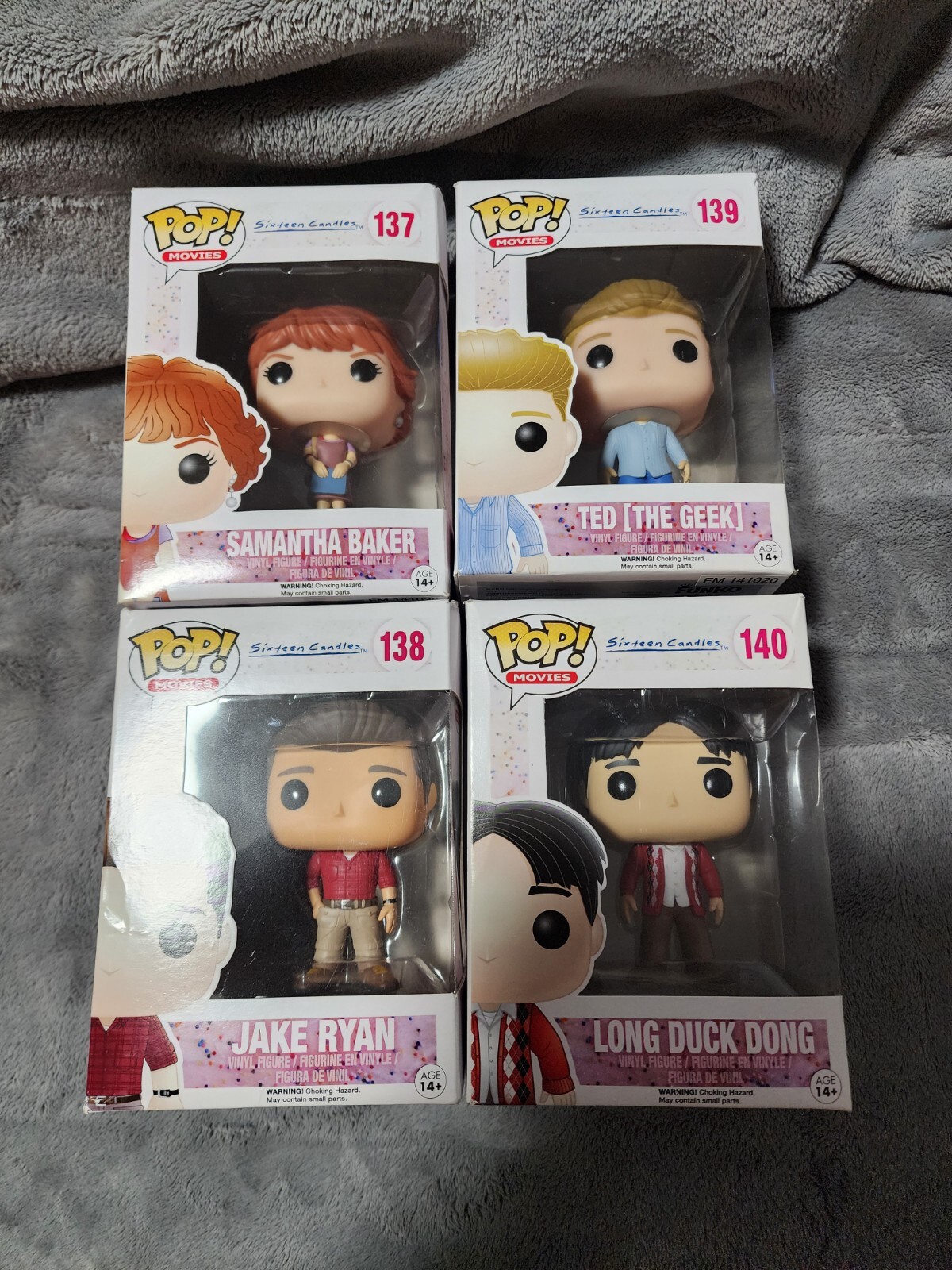 Sixteen Candles Funko Pop Collection Set Samantha Jake Ted Long Duck