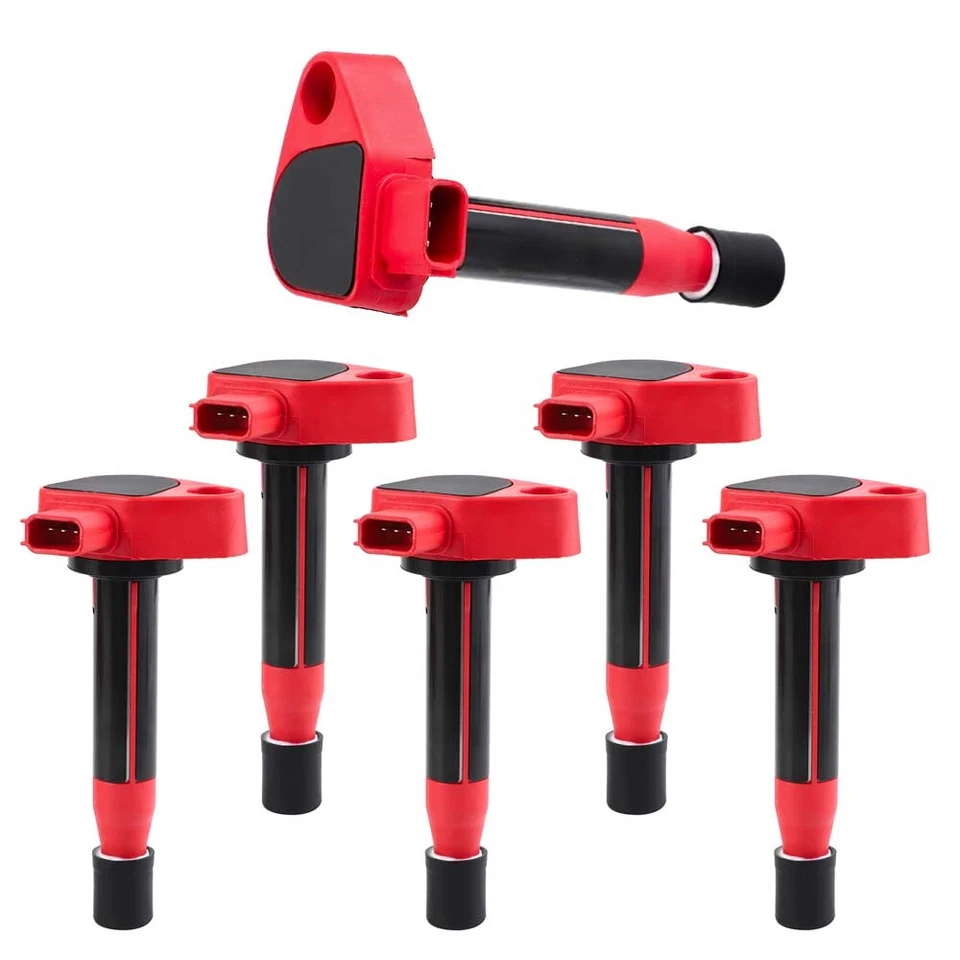 Paquete de 6 bobinas de encendido para Honda Accord Odyssey 1999-2010 3,0 L 3,2 L 3,5 L V6 UF242 Foto 2 de 4