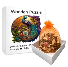 Peacock Wooden Jigsaw Puzzle
