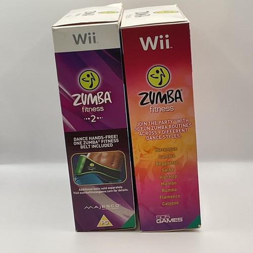 Pacchetto Zumba Fitness & Zumba 2 Fitness Nintendo Wii entrambi in scatola nuovo e sigillato - Foto 3 di 24